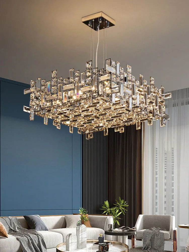 Modern Led Dining room Chandelier, Living room chandelier, Crystal creative Chandelier, Postmodern Luxury bedroom bar Chandelier