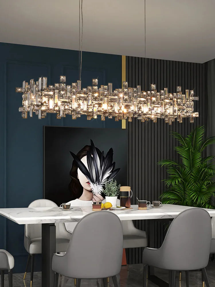 Modern Led Dining room Chandelier, Living room chandelier, Crystal creative Chandelier, Postmodern Luxury bedroom bar Chandelier