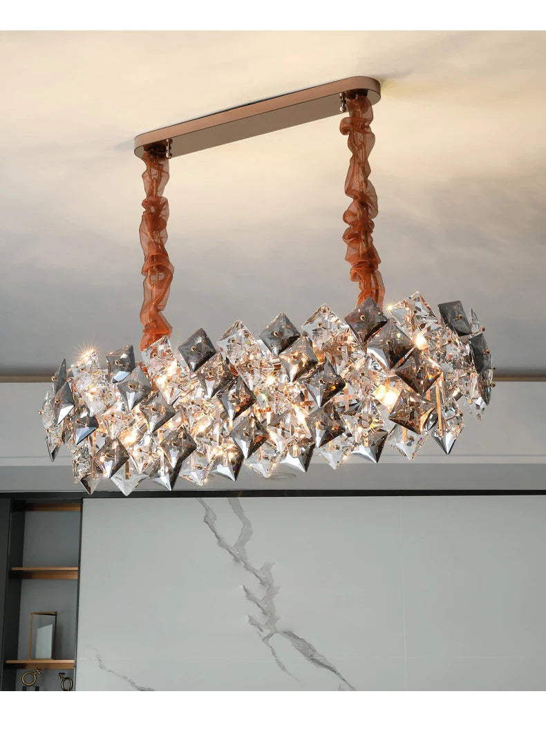 Crystal Chandelier Lighting Modern Luxury For Living Room Bedroom Dinning Table Lamp 110v-240v Fixture