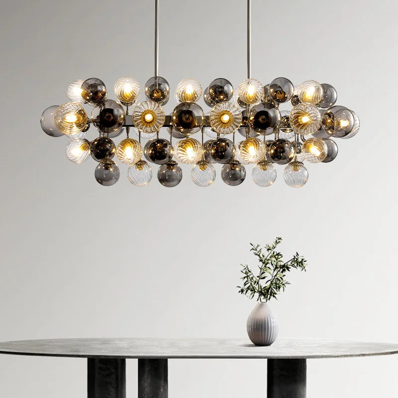 Modern LED Minimalist Dining Room Chandelier Living Room Magic Bean Molecular Lamp Personality Bar Kitchen Island Hanging Lamp