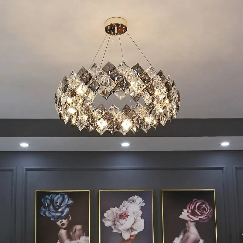 Crystal Chandelier Lighting Modern Luxury For Living Room Bedroom Dinning Table Lamp 110v-240v Fixture