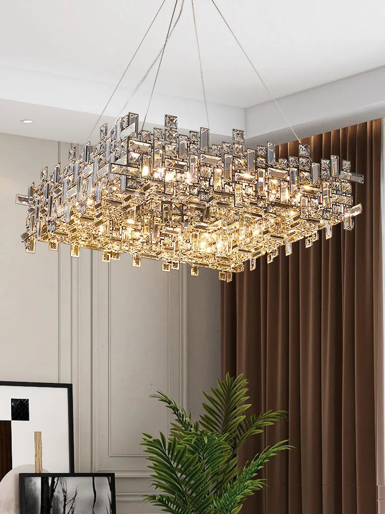 Modern Led Dining room Chandelier, Living room chandelier, Crystal creative Chandelier, Postmodern Luxury bedroom bar Chandelier