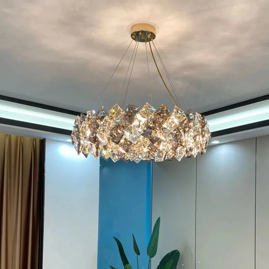 Crystal Chandelier Lighting Modern Luxury For Living Room Bedroom Dinning Table Lamp 110v-240v Fixture